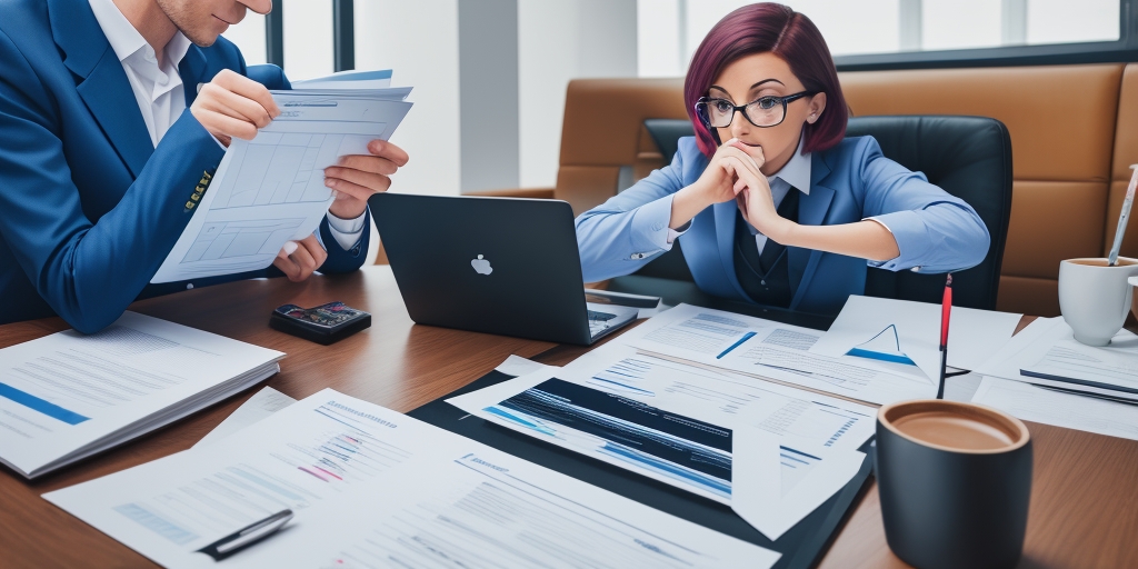 UK business professionals reviewing SECR energy reports and carbon compliance documentation
